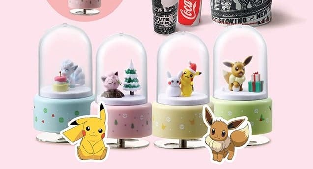 Puedes conseguir estos juguetes musicales de Pokémon con temática navideña en los cines CGV surcoreanos