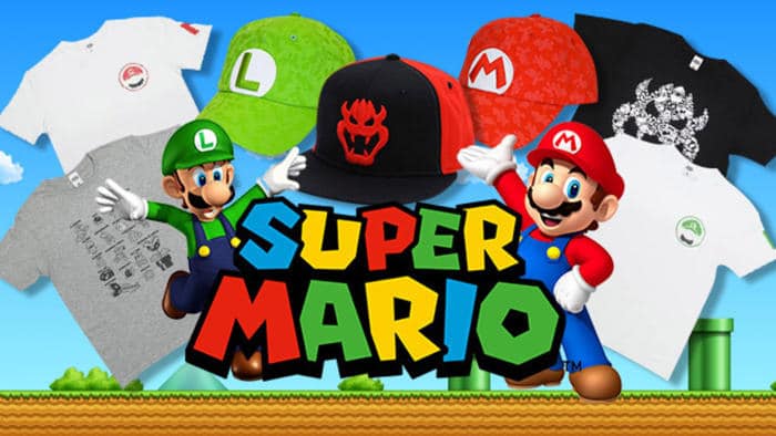 Esta nueva línea de ropa oficial de Super Mario se lanzará en abril de 2019 en Japón