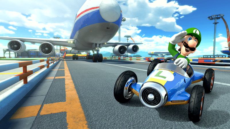 800px MK8DX Background Luigi