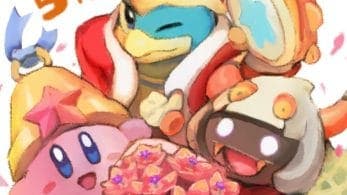 Ilustración para celebrar el 5º aniversario de Kirby: Triple Deluxe en Japón y nueva contraseña para Team Kirby Clash Deluxe