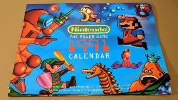 El calendario clásico de Nintendo de 1991 que te servirá para este 2019