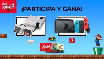 Opta a ganar una de las 3 Nintendo Switch o 76 NES Mini que sortea Nestlé Extrafino