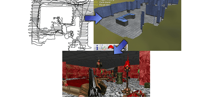 Este script puede crear mapas para Doom basados en el que generan las Roomba de tu casa