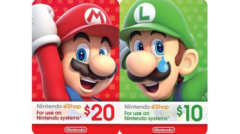 Las tarjetas prepago de la Nintendo eShop de Luigi siempre han valido menos que las de Mario