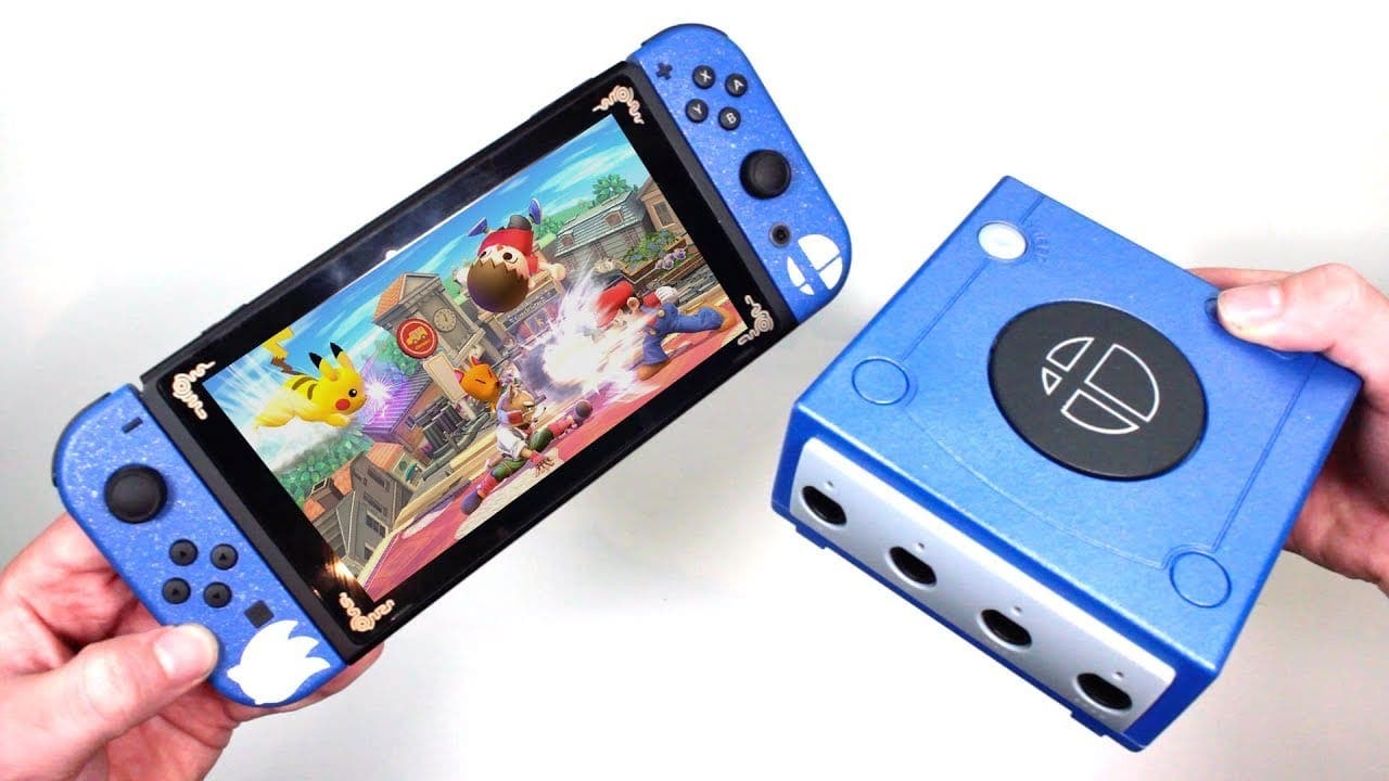 No te pierdas esta Nintendo Switch y adaptador de mandos de GameCube con temática de Super Smash Bros.