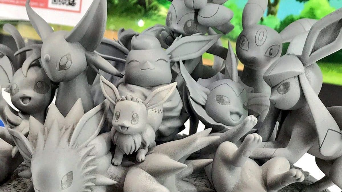 Kotobukiya nos muestra las figuras Pokémon de Eevee y sus evoluciones, Profesor Oak con Bulbasaur y Hoja con Squirtle