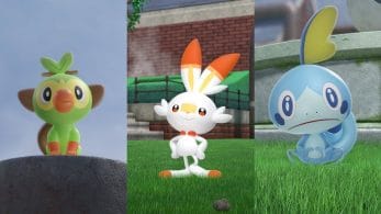 Los artes oficiales de las evoluciones de los Pokémon iniciales de Espada y Escudo parecen haber salido a la luz