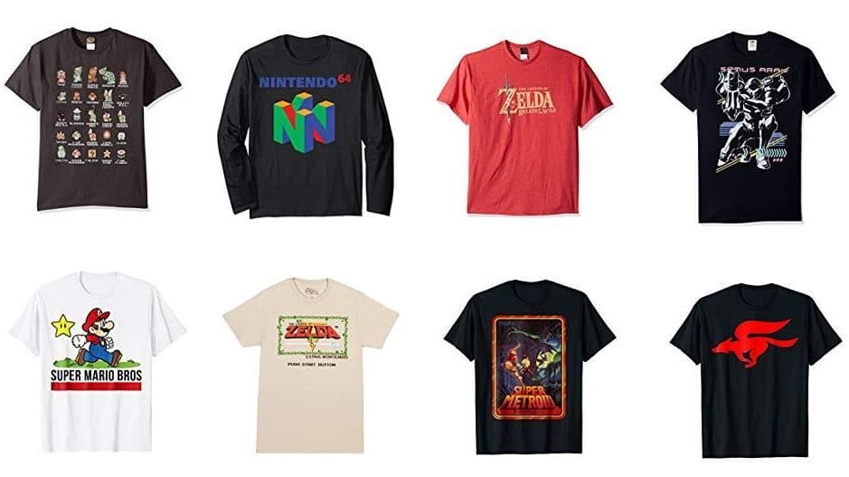 Amazon agrega una colección de prendas basadas en consolas y juegos de Nintendo