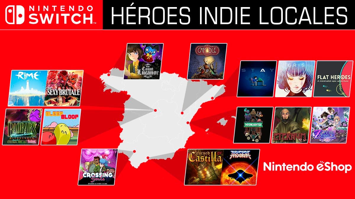 Nintendo España destaca 15 títulos indie españoles disponibles en Switch