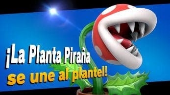 La Planta Piraña ya está disponible como contenido descargable de pago para Super Smash Bros. Ultimate