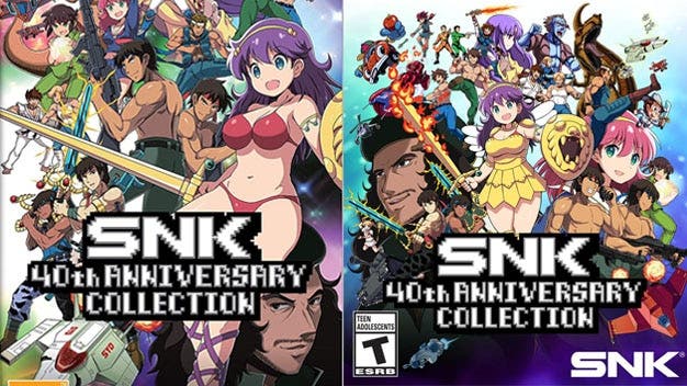El boxart de SNK 40th Anniversary Collection para PS4 tiene una dirección menos sugestiva que el de Nintendo Switch