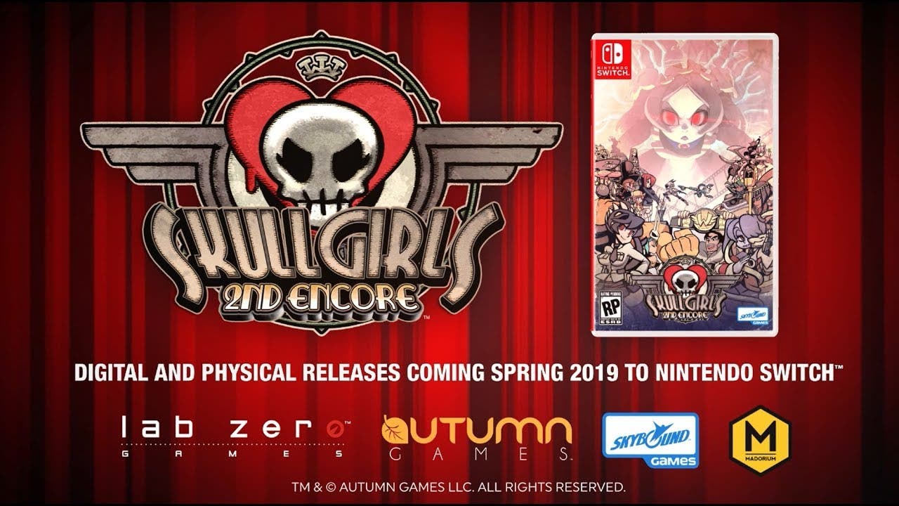 Skullgirls 2nd Encore se lanza en Nintendo Switch esta primavera