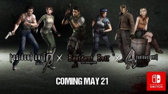 [Act.] Resident Evil 0, Resident Evil 1 HD Remaster y Resident Evil 4 llegarán a Nintendo Switch el próximo 21 de mayo