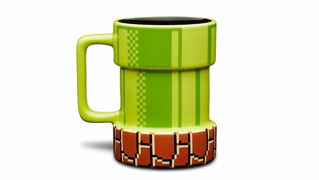 No te pierdas esta genial taza de Super Mario Bros. con forma de tubería
