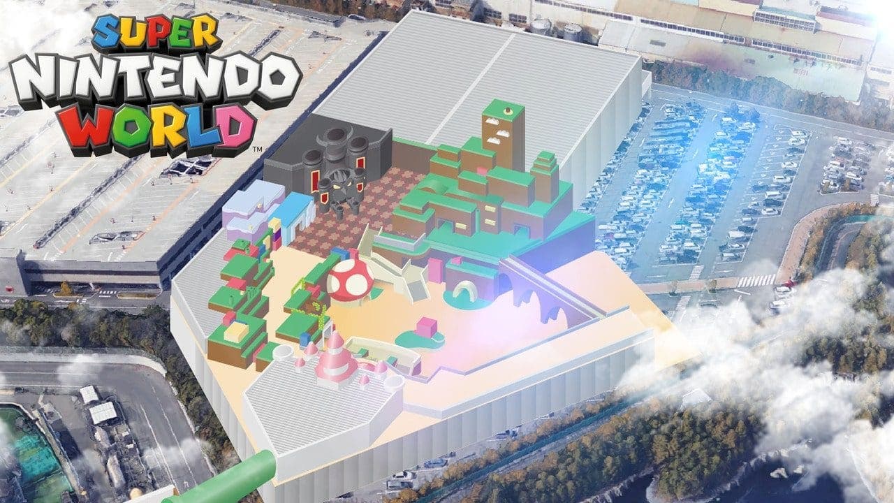 Nuevas imágenes de Super Nintendo World nos muestran cómo encaja la maqueta en el recinto real