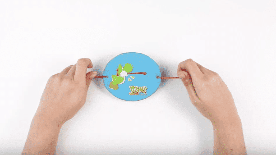 Nintendo nos invita a construir un taumatropo en honor a Yoshi’s Crafted World