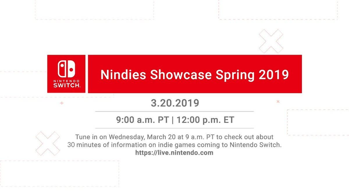 Anunciado Nintendo Switch Nindies Showcase Spring 2019 para el 20 de marzo