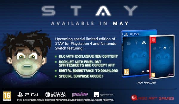 Stay se estrena en formato físico para Nintendo Switch en mayo
