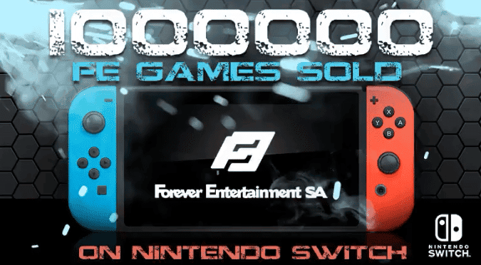 Forever Entertainment alcanza la meta del millón de juegos vendidos en Switch