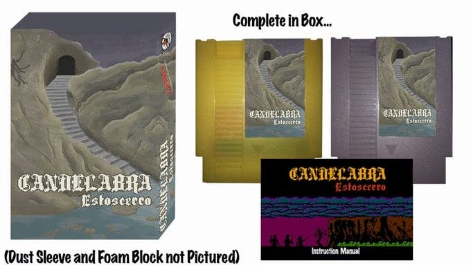Candelabra: Estorcerro, nuevo juego de NES, inicia su campaña en Kickstarter para lanzar su edición física