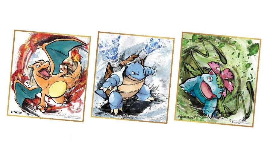 Japón recibirá en junio estas láminas de Pokémon pintadas sobre Shikishi