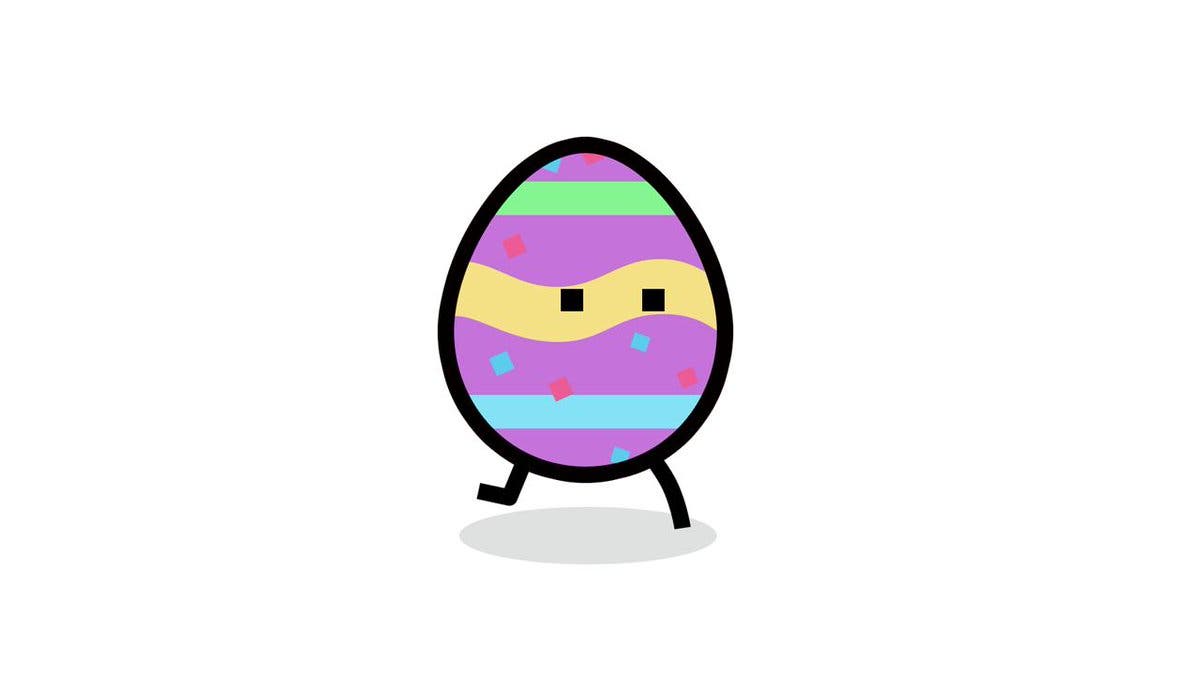 Qbby se viste de huevo por Pascua