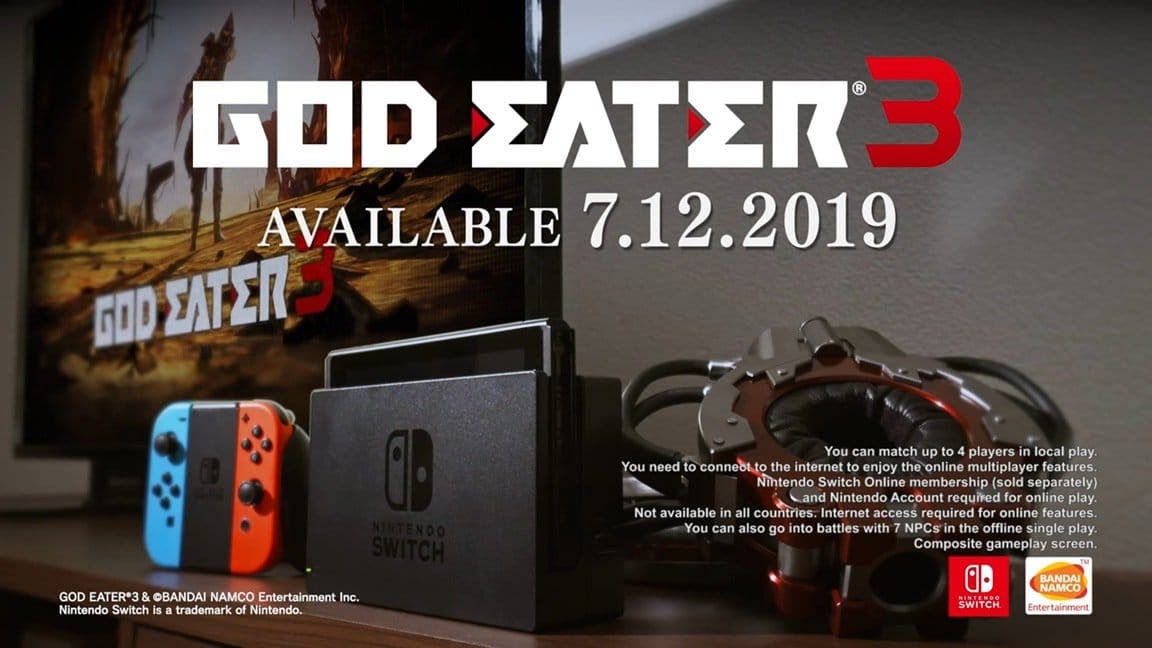 God Eater 3 confirma su lanzamiento en Nintendo Switch