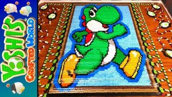 Echad un vistazo a este homenaje a Yoshi’s Crafted World hecho con más de 34.000 fichas de dominó