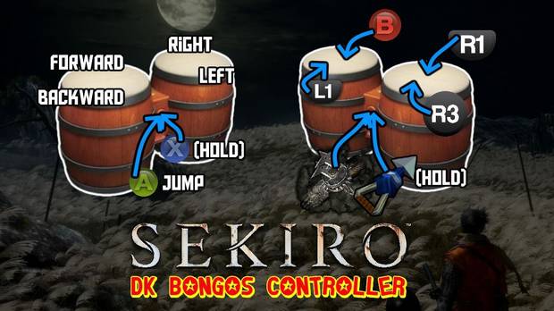 Superan Sekiro: Shadows Die Twice con los DK Bongos de Donkey Konga