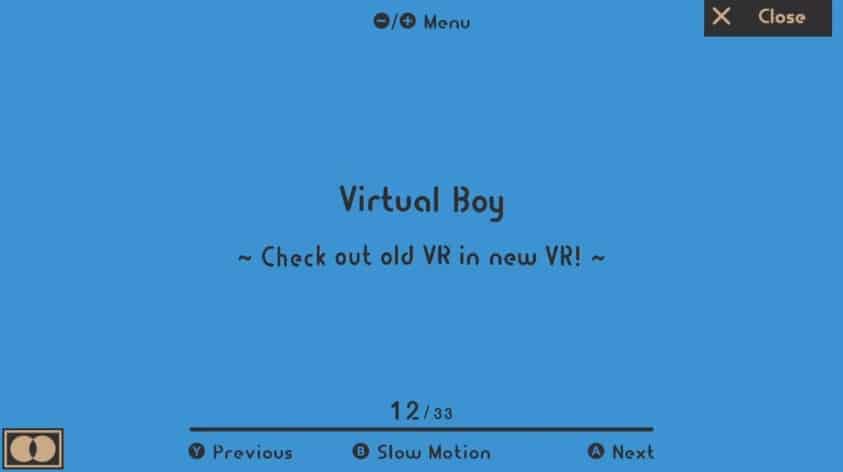 El Kit de VR de Nintendo Labo cuenta con un genial Easter Egg de Virtual Boy