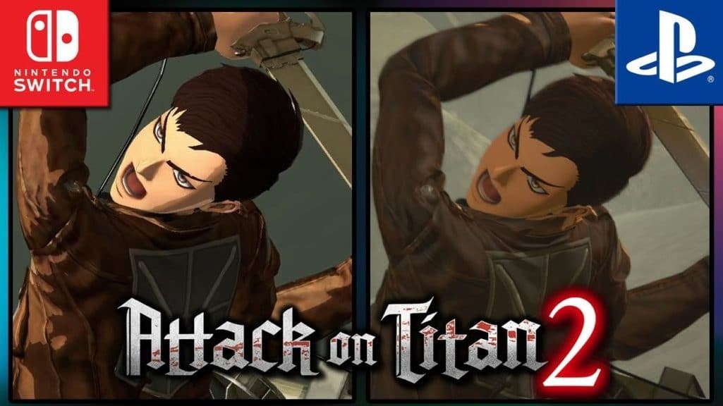 Comparativa en vídeo con framerate de Attack on Titan 2: Final Battle: Nintendo Switch vs. PlayStation 4