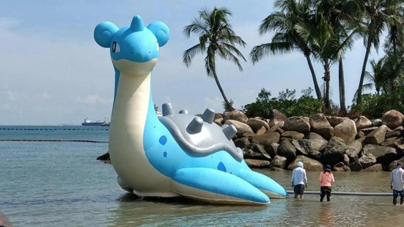 Echad un vistazo al Lapras gigante de la Zona Safari de Pokémon GO en Sentosa, Singapur