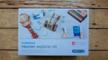 Los juguetes de cartón de Makeblock Neuron Explorer podrían haberse inspirado en los kits de Nintendo Labo