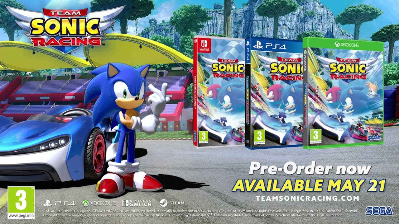 Nuevo tráiler de Team Sonic Racing