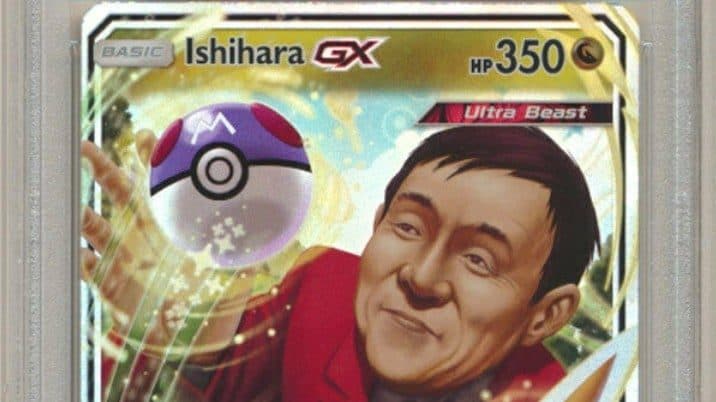 Esta rara carta oficial de Tsunekazu Ishihara del JCC Pokémon se está vendiendo en eBay por más de 3000$