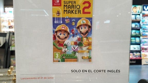 El Corte Inglés lista Super Mario Maker 2 para el 21 de junio