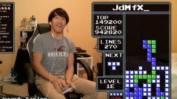 Un jugador de Tetris lleva la versión de NES hasta el nivel 33, un nivel donde nadie había llegado hasta ahora