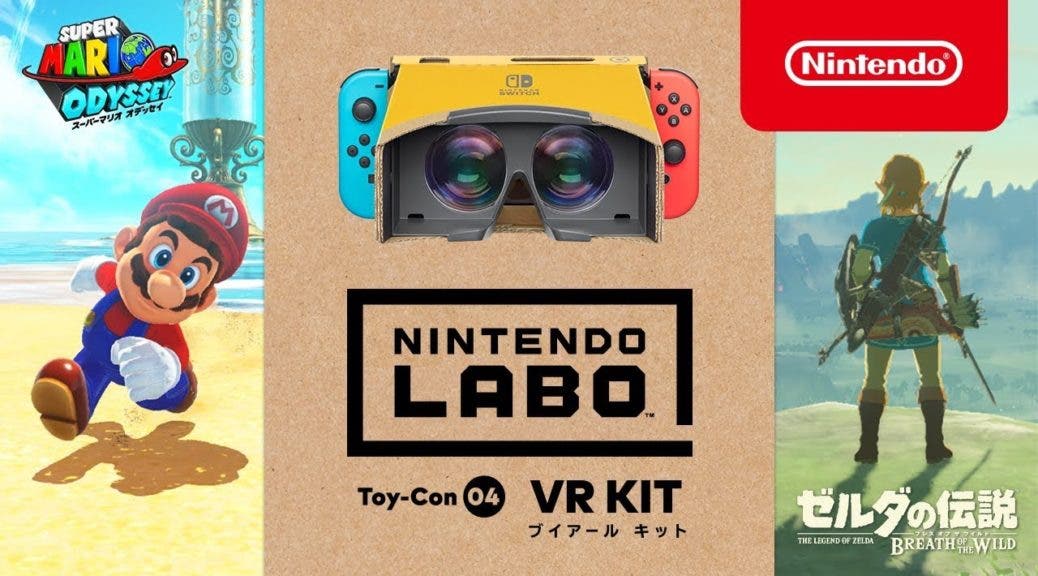 [Act.] Super Mario Odyssey y The Legend of Zelda: Breath of the Wild serán compatibles con el kit VR de Nintendo Labo a partir del 26 de abril