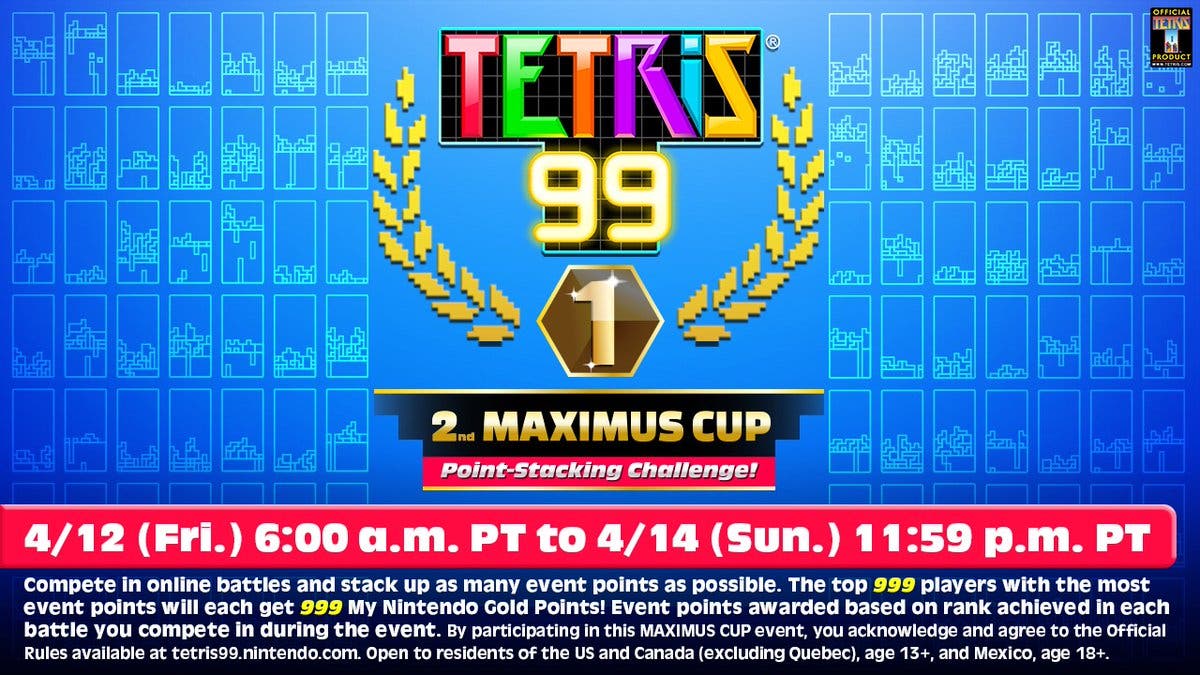 [Act.] Anunciado el segundo evento competitivo oficial en Tetris 99