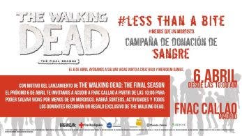 Súmate a la campaña de donación de sangre con motivo del estreno de The Walking Dead: The Final Season