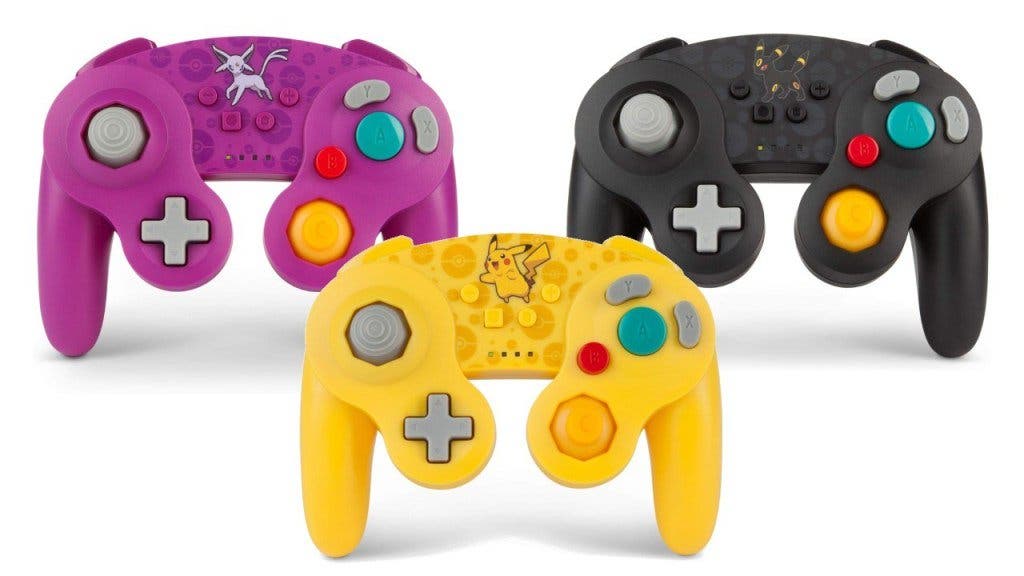 Diseños de Pikachu, Umbreon y Espeon protagonizan estos nuevos mandos de GameCube para Nintendo Switch