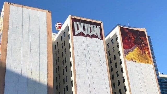 [Act.] Se está preparando un espectacular mural de Doom Eternal para el E3 2019