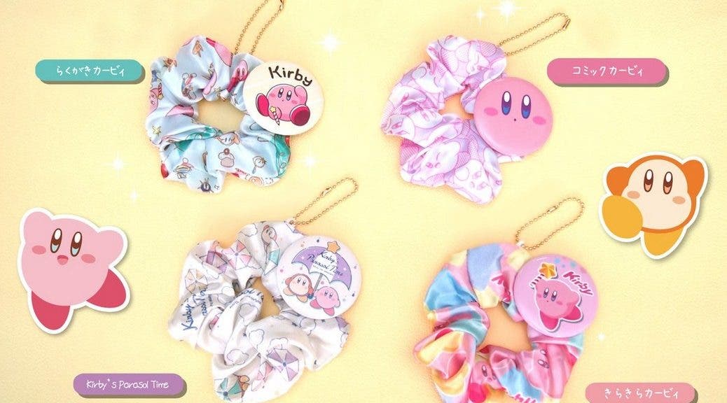 Anunciadas gomas para el pelo y pins de Kirby para Japón