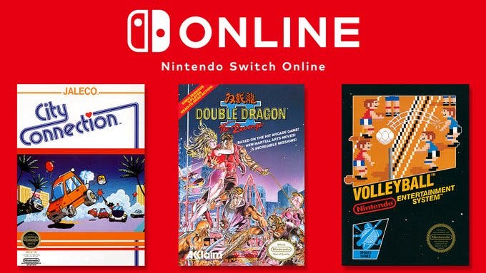 City Connection, Double Dragon II: The Revenge y Volleyball son los juegos de este mes para la app de NES de Nintendo Switch Online