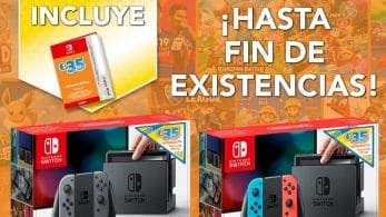 Se lanza un pack especial que incluye Nintendo Switch y un código de descarga de 35€ para la eShop por tiempo limitado