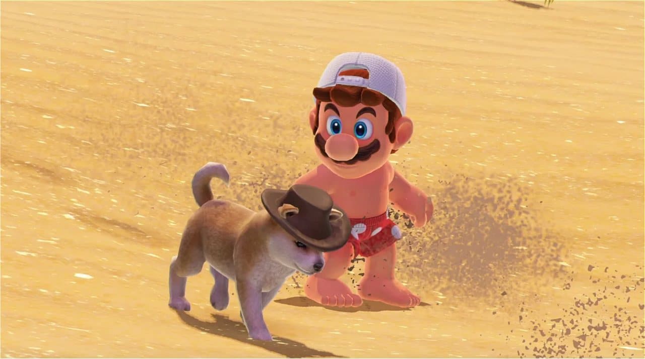 El perro de Super Mario Odyssey tiene su origen en Nintendogs + Cats