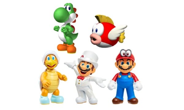 Esta nueva oleada de figuras articuladas de Mario estará disponible a partir de finales del mes de julio
