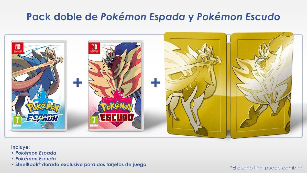 Detallado el pack doble especial que se lanzará con Pokémon Espada y Escudo el 15 de noviembre