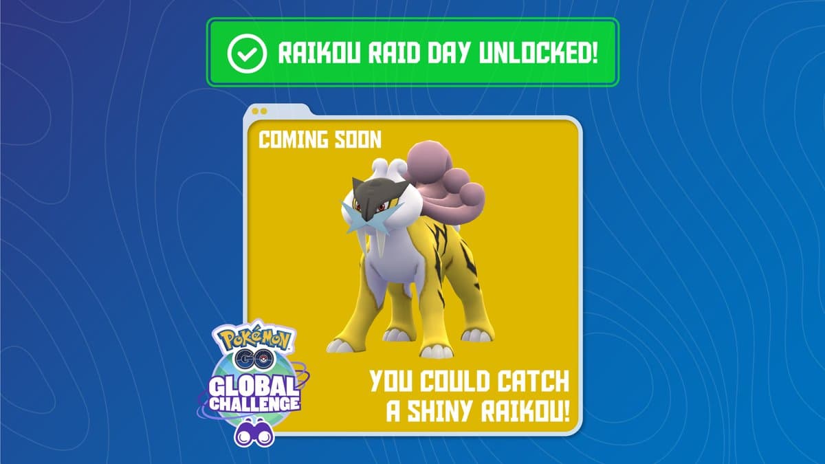 Pokémon GO recibe bonus del Global Challenge y confirma Incursiones especiales de Raikou para el 29 de junio