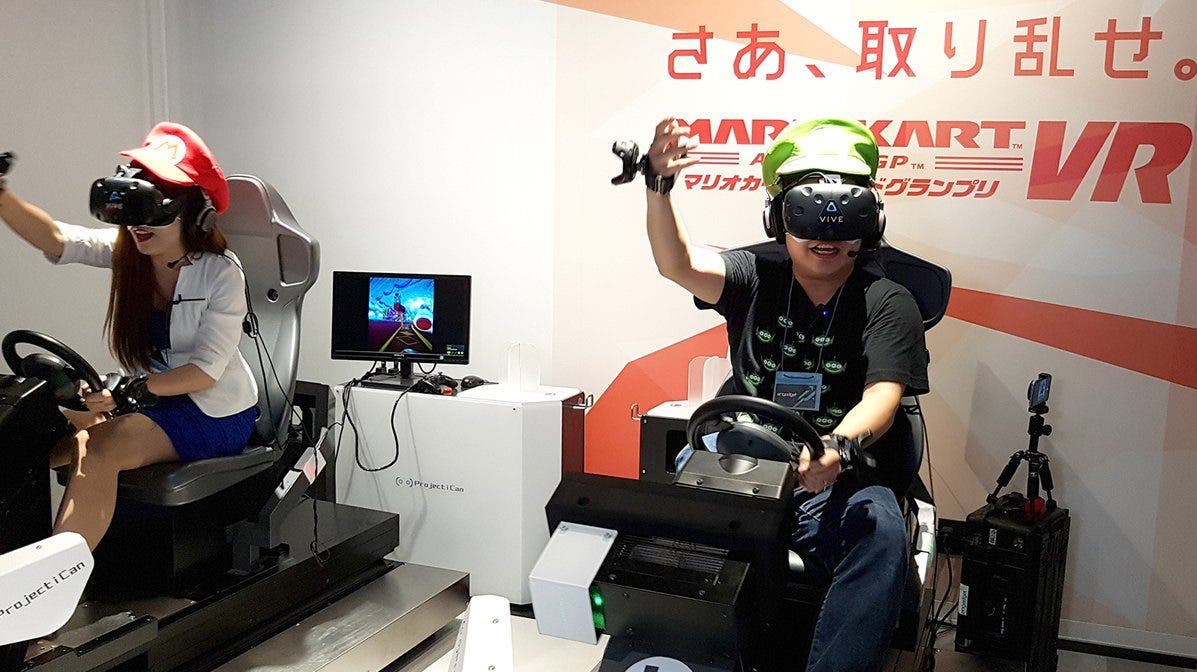 Mario Kart Arcade GP VR estará disponible próximamente en Irvine, California